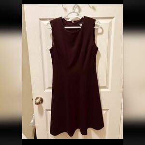 Tommy Hilfiger Plum Midi Fit & Flare Dress Size 12